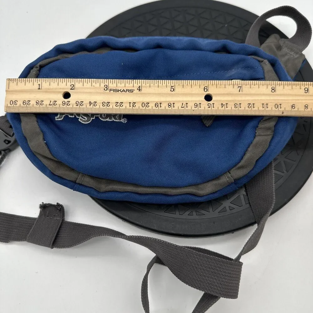 Jansport Fanny Pack Blue/Grey Hip Waist Bag EUC